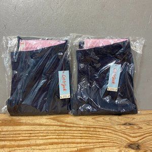 Cat & Jack NWT Girls Straight Fit School Uniform Pants, Navy Blue, Size 12 Plus